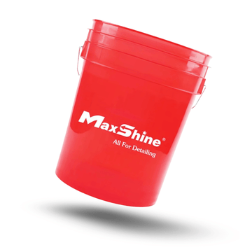 Maxshine Bilpleje Spand Transparant 20 Liter Rød